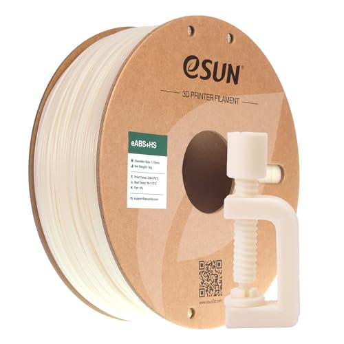 eSUN ABS+ Filamento 1,75 mm, ABS+HS Filamento per stampante 3D ad alta velocità ABS Plus, precisione dimensionale +/- 0,03 mm, bobina da 1 kg (2,2 libbre) per la stampa 3D Speedy.