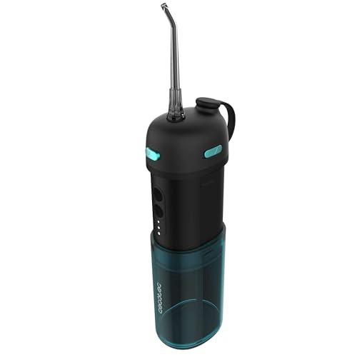 Cecotec Irrigatore Orale da Viaggio Compatto e Leggero ToothCare Jet Clean Splash. Irrigatore Dentale con 3 Modalità, 8 Intensità, Capacità 150ml, IPX7, Include 3 Ugelli Intercambiabili