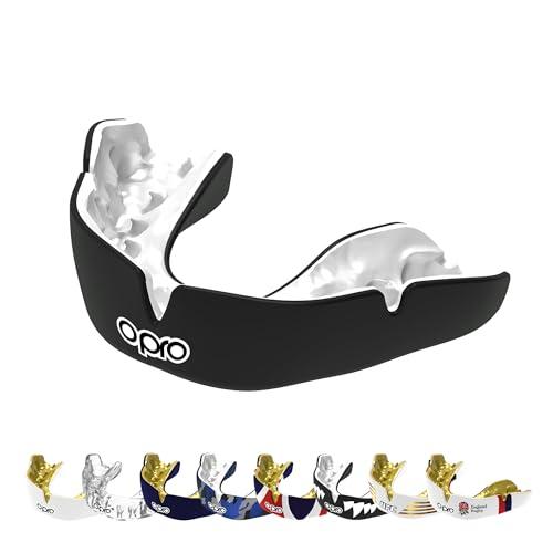 Opro Nuovo Instant Fit paradenti, protezione dentale, tecnologia di adattamento rivoluzionaria, protezione e aderenza, per football americano, wrestling, boxe, hockey