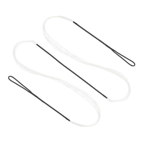 PATIKIL Corda per Arco Ricurvo, Corde Tiro Arco Sostituzione 14 Fili Corda Arco Lungo per Attrezzatura Tiro Arco Universale, Bianco Amo 54