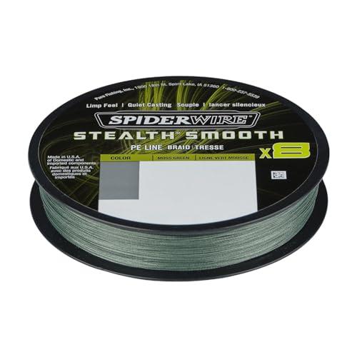 Spiderwire New 2020 Stealth Smooth 8 - Filo Intrecciato da 300 m, Verde Muschio 0,29 mm