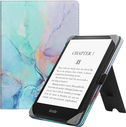 HGWALP Custodia universale per 6 pollici Paperwhite eReaders, Folio Stand Cover con cinturino compatibile con Kindle Paperwhite/Kobo/Tolino/Pocketbook/Sony 6 pollici E-Book Reader-Marble Blue