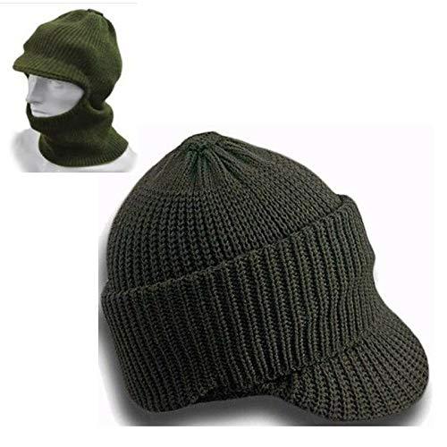generico Passamontagna Cappello Lana Caccia Pesca Passa Montagna Verde