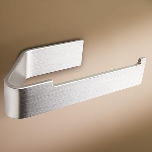 Design Amburgo Porta Carta Igienica adesivo I Portarotolo carta igienica I Accessori Bagno Senza Forare I Porta rotolo carta igienica da parete grigio argento
