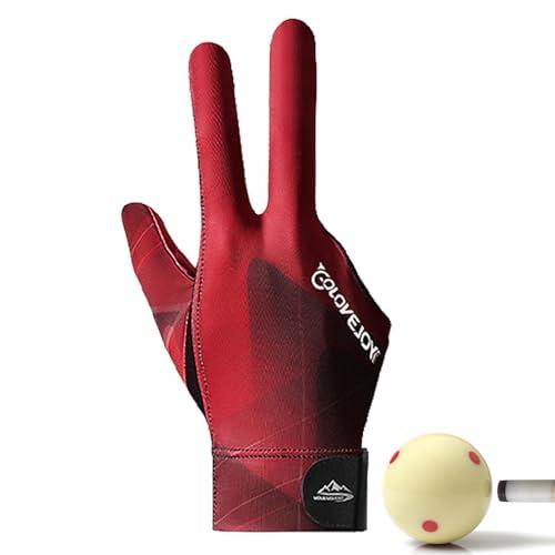TAOLE Guanti Da Biliardo A Tre Dita, Mano Sinistra Destra Guanti Touch Screen Per Tiratori Di Stecche Traspirante Processo Di Giunzione, Taglia Universale, Carambola, QPPYA5HEH68FPPSYD3N3