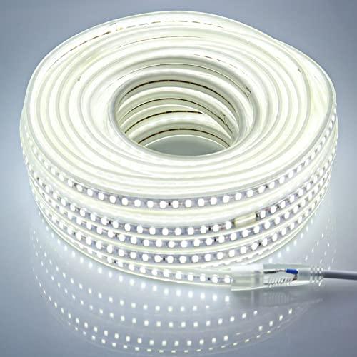 pcning IP67 5730 Bianco Freddo Strisce LED 220V 20 Metri IP67 AC 220 V 120 led/m 6000K Strip LED 20M (Bianco Freddo, 20)