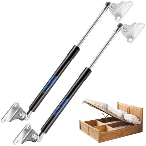 Koaudb 430 mm, 445 N/45,4 kg, Molle a gas resistenti da con staffa di montaggio a L, per il coperchio della porta del seminterrato RV letto TV gabinetto capannone, 2PCS (17in 100LB)