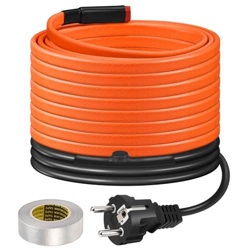 Cavo Scaldante BDDFOTO 25 W/m, Nastro Autorregolante Per Grondaie e Neve, Protezione Antigelo, 10 m