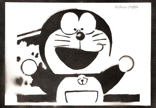 moreno-mata Autentici Graffiti Fatti a Mano Dorae... Handmade Poster Anime e Manga Quadro Moderno Soggiorno Decorazione Parete Regalo Uomo e Donna