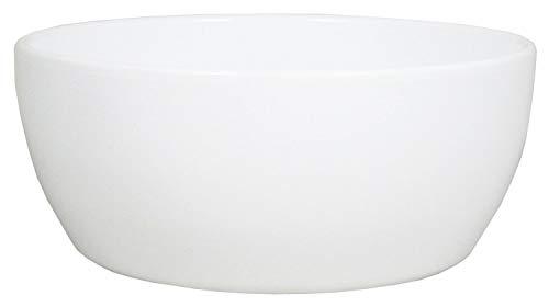INNA-Glas Ciotola per piante bianco, 9,5cm, Ø24,5cm - vasi per piante/scodella ceramica
