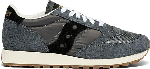 Saucony Jazz Original Vintage, Sneaker Uomo, Grigio Nero, 42 EU