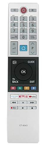 ALLIMITY CT-8543 Telecomando Sostituito per Toshiba FHD UHD XUHD TV with Netflix Youtube Buttons