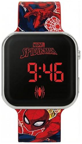 Spiderman Orologio da Polso Digitale Led per Bambino e Bambina, Funzione data, Formato 12/24 Ore