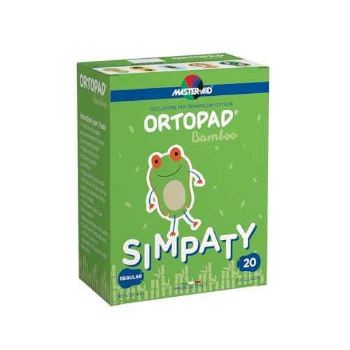 MASTER AID Ortopad Simpaty Regular - Cerotti Colorati Oculari per Bambini - Cerotto Occlusore Occhio Bambini per il Trattamento di Occhio Pigro e Strabismo - 1 Confezione da 20 Pezzi - 8,5 x 5,9 cm