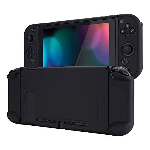 eXtremeRate PlayVital Cover Custodia Protettiva per Nintendo Switch, Copertura Rigida Case Separabile Accessori per Joycon Controller Console, Nero