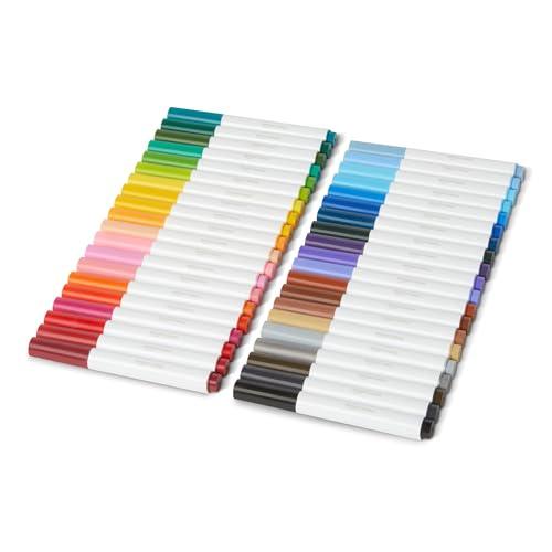 Amazon Basics Broad Line - Pennarelli lavabili, confezione da 40, multicolore