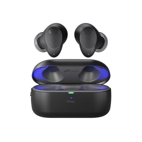 LG Electronics LG TONE Free T90S Auricolari Bluetooth In-Ear con Dolby Atmos, tecnologia MERIDIAN, cancellazione attiva del rumore (ANC) e igienizzazione UVnano+, Nero, TONE-T90S.AEUSLBK