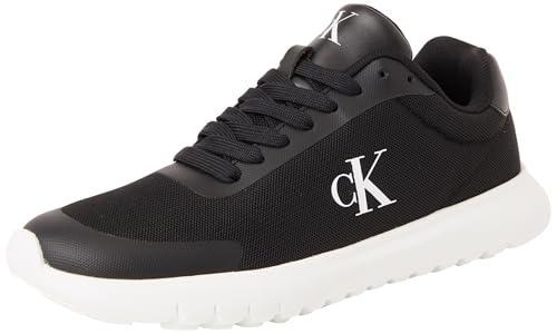Calvin Klein Donna Sneakers Runner Eva Mesh Sportive, Nero (Black/Bright White), 39 EU