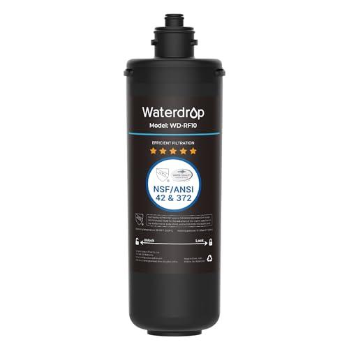 Waterdrop WD-RF10 Filtro per l'acqua, NSF/ANSI 42 Certificato, 30.000 Litri, Sostituzione per il Sistema di Filtrazione dell'acqua Sotto il Lavandino Waterdrop