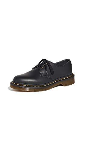 Dr Martens VEGAN 1461 Scarpe basse stringate, Unisex, Nero, 42