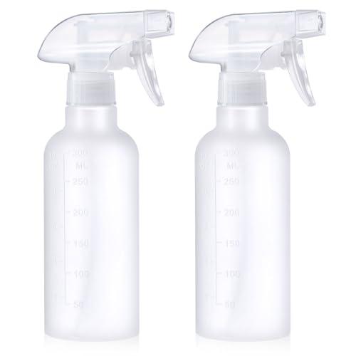 VEXPLO Spruzzino Nebulizzatore, Spruzzino Acqua per Capelli Ricci la Piante Pulizia Animali, Regolabile Mist/Stream, Bottiglie Spray Vuote Piccola in Plastica Senza BPA da 300ml, Confezione da 2
