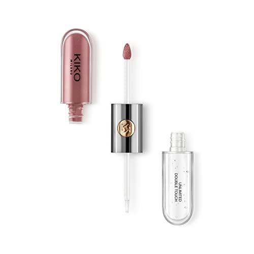 KIKO Milano Unlimited Double Touch 120, Rossetto Liquido In 2 Step, Finish Luminoso. Tenuta Fino A 12 Ore. Base Colorata No Transfer