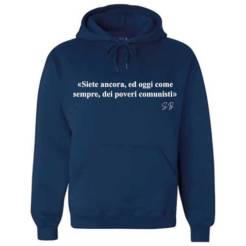 Felpa con cappuccio e frase 