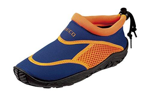 Beco - Scarpette da Bagno e da Surf, da Bambino, Bambini, Badeschuhe Surf, Blu/Arancione, 26