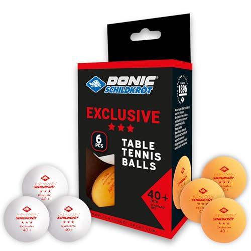 Donic-Schildkröt Palline da Ping Pong Esclusivo 3-Stelle, Qualità Poly 40+