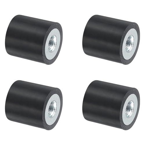 QUARKZMAN 4 Pezzi 15 x 15mm M5 Ammortizzatori in Gomma Supporti Filettatura Femmina, Supporti Isolanti Antivibrazione Sostituisce Cuscinetti Antivibranti Blocco Base Piatto Silenzioso