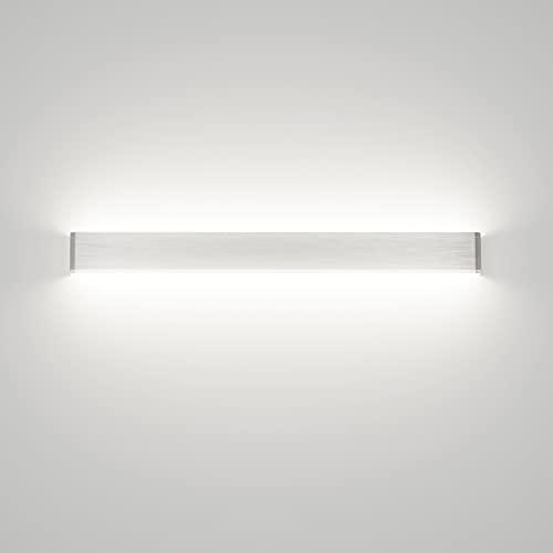 Klighten LED Lampada da Parete 30W Bianco Naturale 4500K, Moderno Up Down Applique da Parete con 85V-265V, Interni Lampada a Muro per Bagno Lampada Soggiorno Camera da Letto Scale Corridoio