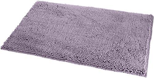 Amazon Basics Tappetino da bagno in microfibra, antiscivolo, 53 x 87 cm, lavanda