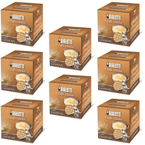 96 CAPSULE ALLUMINIO BIALETTI MOKESPRESSO I CAFFE' D'ITALIA CAFFE' GINSENG