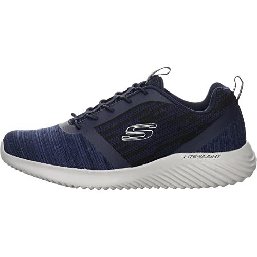 Skechers Bounder 52504, Scarpe Uomo, Navy Mesh Pu Trim, 40 EU
