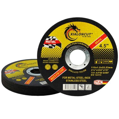 NUTKIT 12 Dischi da Taglio, 115 X 1,2 mm Metallo Acciaio INOX per Smerigliatrice Angolare, Dischi Smerigliatrici, Disco Flessibili, sottili e resistenti, Per Ferro, Acciaio Inox, Acciaio, Lamiera