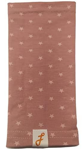 CopriPICC: fascia copertura linea PICC per chemioterapie e/o dispositivi sottocute per misurazione diabete e glicemia su braccio (Rosa antico, stelle rosa)