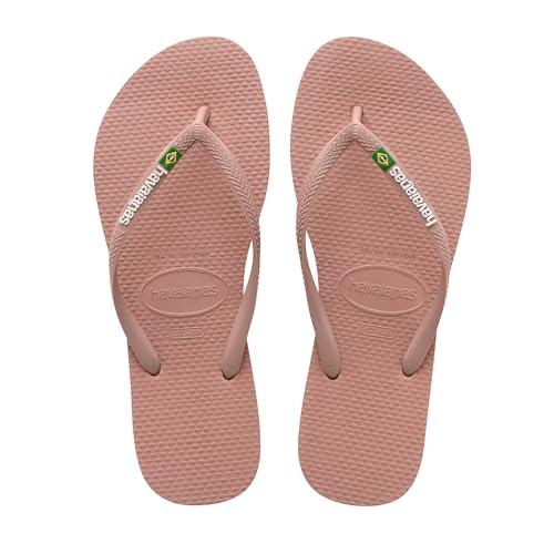 Havaianas - Slim Brasil Logo, Infradito Comode, Resistenti e Leggere, Omaggio al Brasile, Bandiera su Cinghie e Suola, Donna