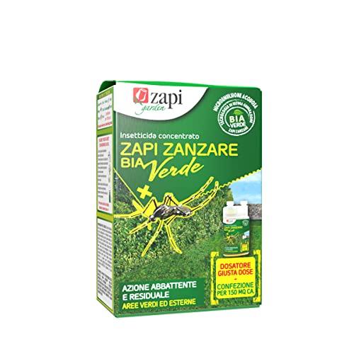Zapi Garden | Zapi Zanzare Bia Verde - Insetticida Anti Zanzare, Fino a 3 Settimane, Antizanzare Concentrato, Insetticida Esterno Giardino, 100 ml