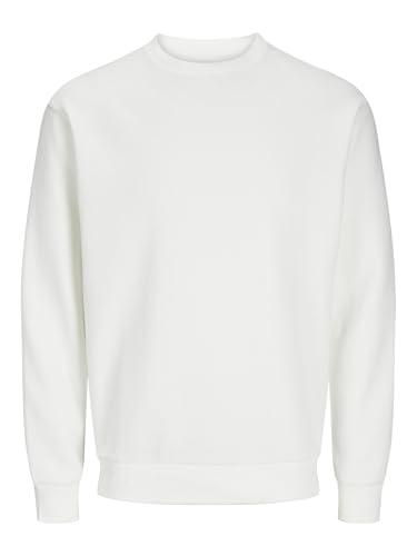 JACK & JONES Maglione Base a Manica Lunga Girocollo Pullover Monocromatico JJEBRADLEY von, Colore:Bianco, Dimensione Maglia:M