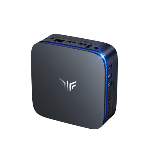 NiPoGi Mini PC Mini Computer 8GB DDR4 + 256GB M.2 SSD, AK1Plus 12th Ιntel Alder Lake-Ν95 (fino a 3.4GHz, 4C/4T), Gigabit Ethernet, 4K UHD, Dual Wi-Fi, BT 4.2 Office Desktop PC