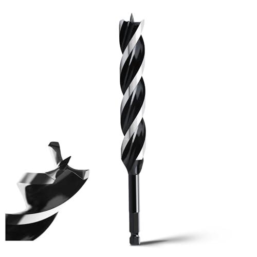 Punta per legno, 22 x 300 mm, per legno tenero, legno duro con punta di centraggio e codolo E 9,5