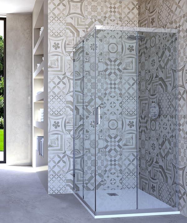 Hydra Box Doccia angolare Porta Scorrevole 85x85 cm Trasparente