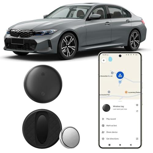 GPS Tracker per Auto Android, Compatibile con Google's Find Hub (Solo Android) Bluetooth Localizzatore Gps Senza SIM, con Magnetico Custodia Protettiva per Bambini, Auto, Animali Domestici - Nero