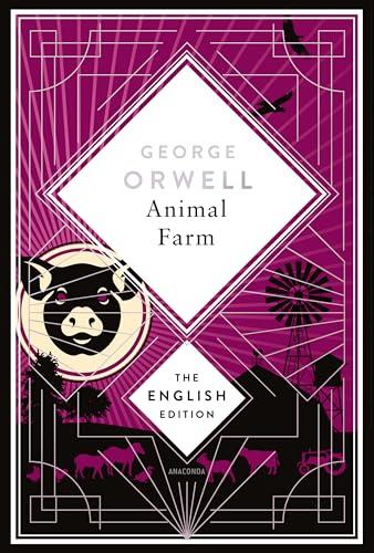 Animal Farm by George Orwell. English Edition: A special edition hardcover embossed with silver foil