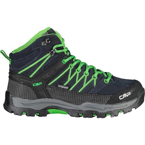CMP Kids Rigel Mid Trekking Shoes Wp, Scarpe da trekking Unisex - Bambini e ragazzi, B Blue Gecko, 41 EU