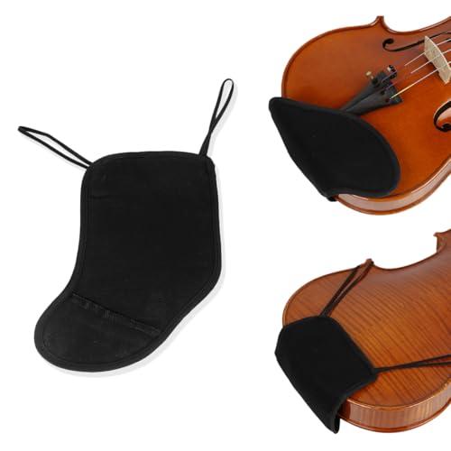 Imbottitura per mentoniera e Spalla per Violino, Cuscino per Collo in Cotone, Imbottitura per Spalla per Violino, Imbottitura per Ponte, 4/4-3/4, Nero, Facile da installare