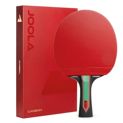 JOOLA Racchetta da ping pong Red Carbon Control – Racchetta da ping pong con rivestimenti Vizon e scatola magnetica