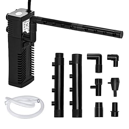 Nobleza - Filtro per Acquario 5W, 230L/H Filtro Interno per Acquario Silenzioso e Potente, Adatto per Acquario 20 a 50 Litri
