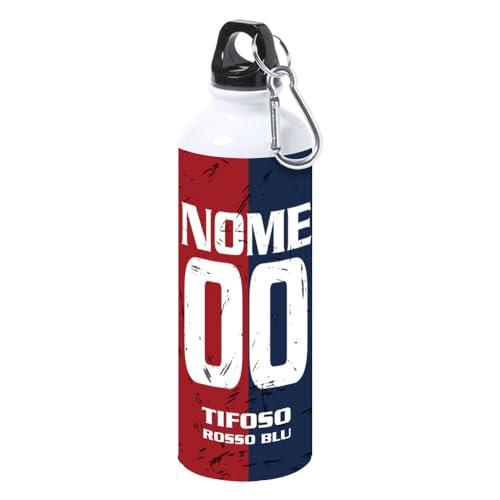 love print Borraccia Tifoso Serie A in Ceramica Sport per Tifoso Del Cuore Calcio Doc, Personalizzato con Nome e Numero (Tifoso Genoa)