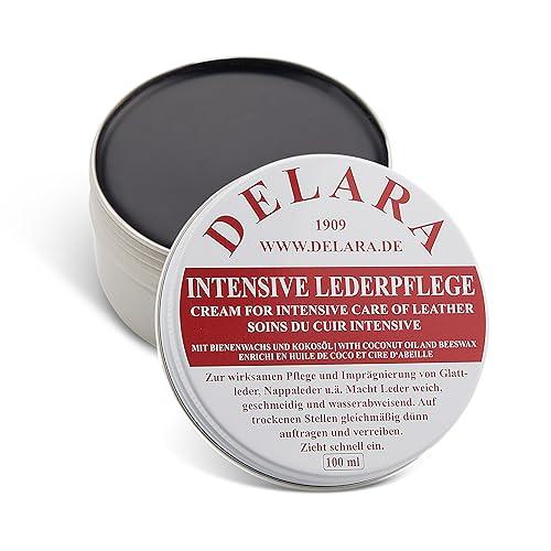 DELARA Cura intensiva della pelle – 100 ml – Impregna e protegge la pelle in modo molto efficace. Nuova ricetta con olio di cocco di alta qualità e cera d'api – Made in Germany